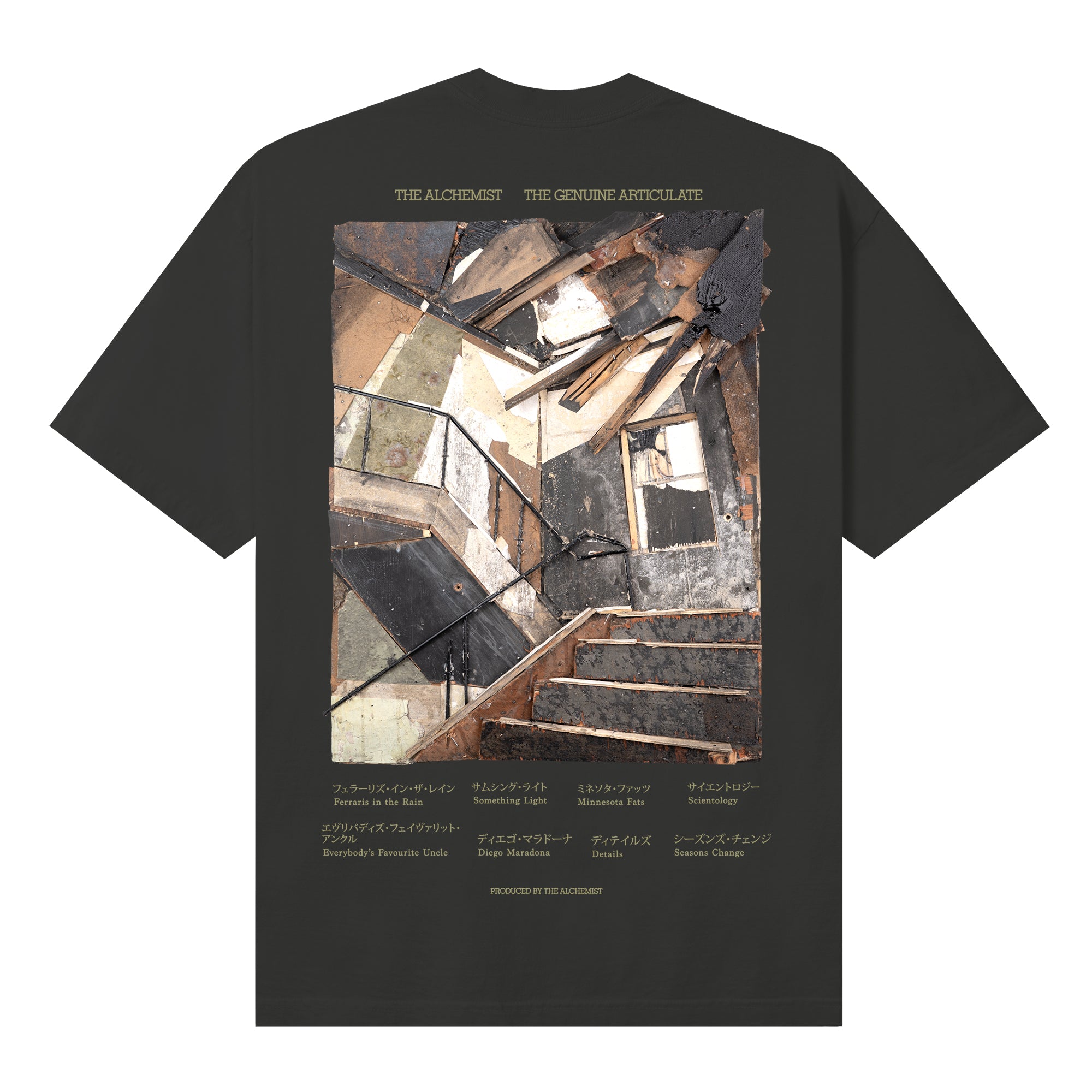 TGA LP COVER TEE BLACK