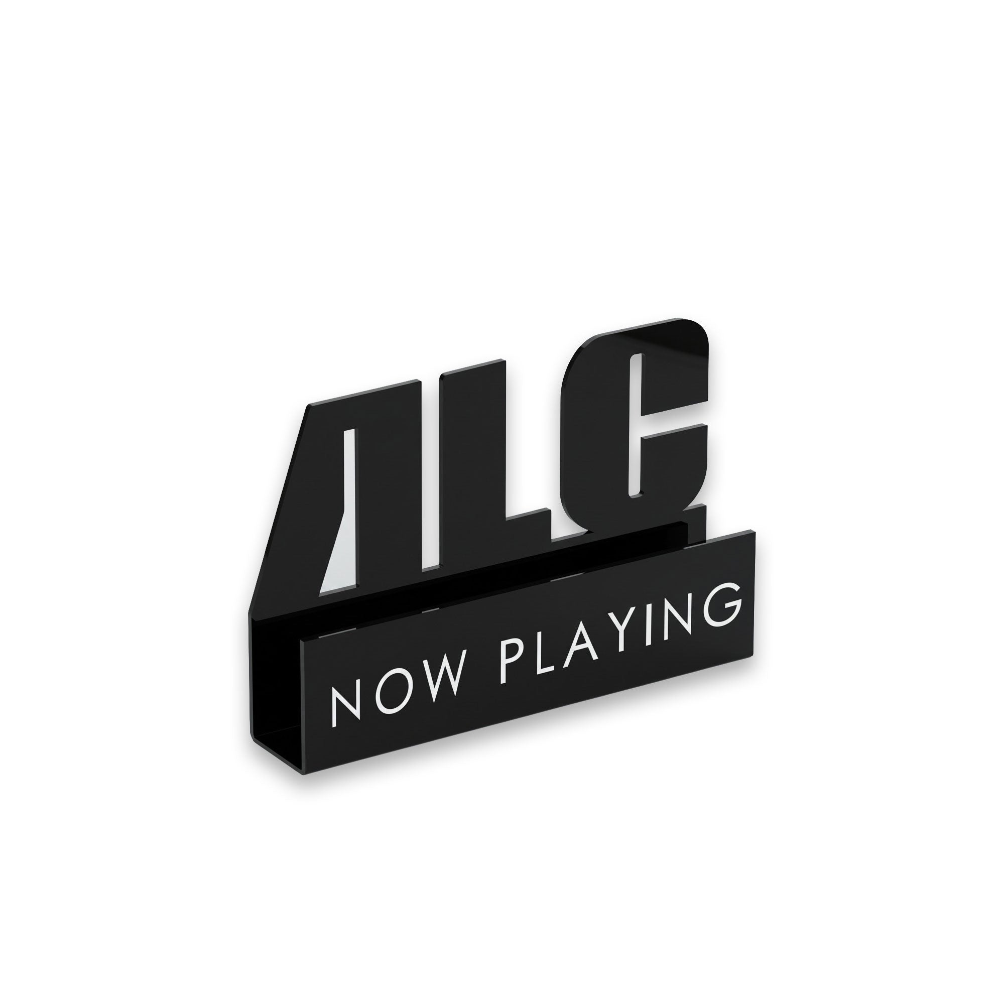 ALC LOGO NOW PLAYING RECORD STAND